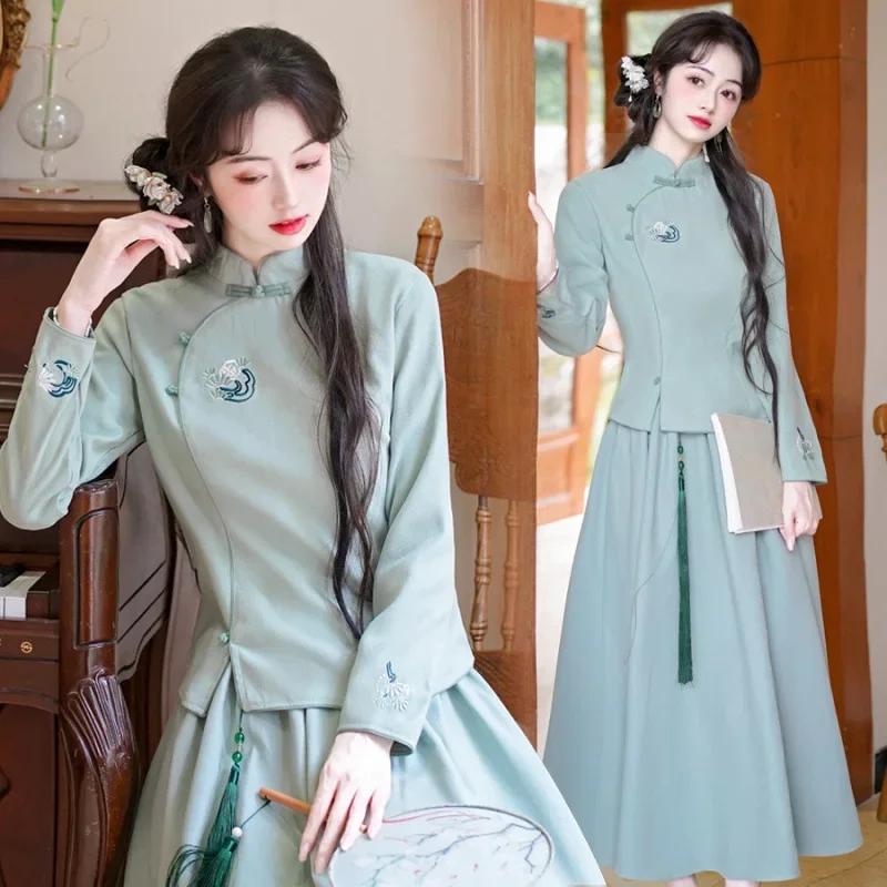  ߱ 巹 ڼ  ž Ƽ   Buttoned    ο Qi Zhong Ÿ